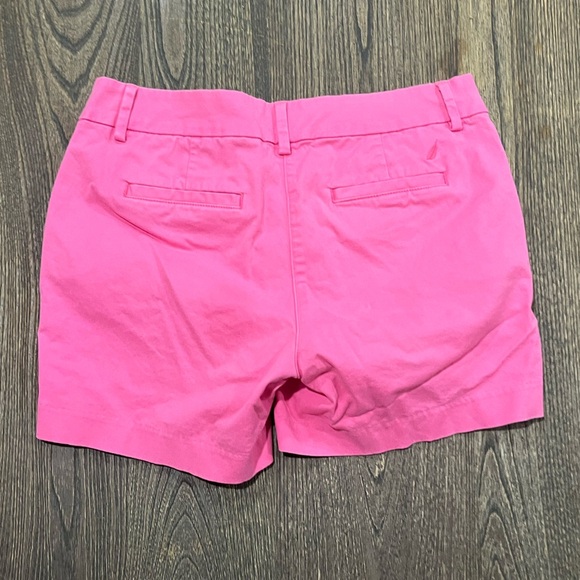 Nautica Shorts Chino Bermuda Flat Front Mid Rise Cotton Stretch Pink Size 4 - Picture 7 of 7